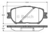 BOSCH 0 986 TB2 843 Brake Pad Set, disc brake